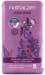 Natracare Night Time Natural Maxi Pads 10’s