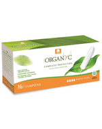 Organyc Organic Cotton Tampons Super Plus 16 Pack