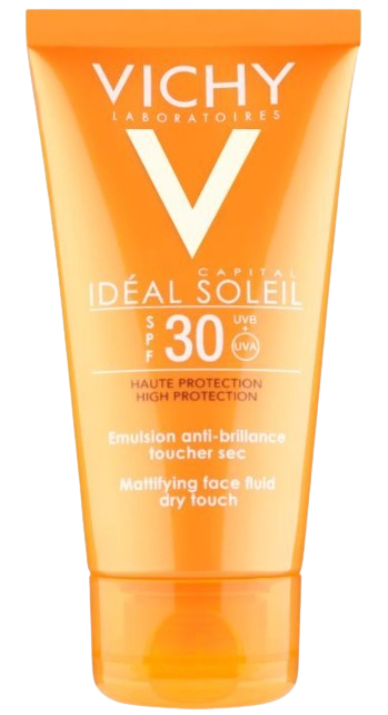 Vichy Ideal Soleil Mattifying Face Fluid - Dry Touch SPF30, 50ml