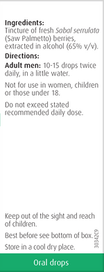 A.Vogel Saw Palmetto Drops 50ml