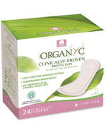 Organyc Organic Cotton Panty Liners Folded Light Flow 24 Pack