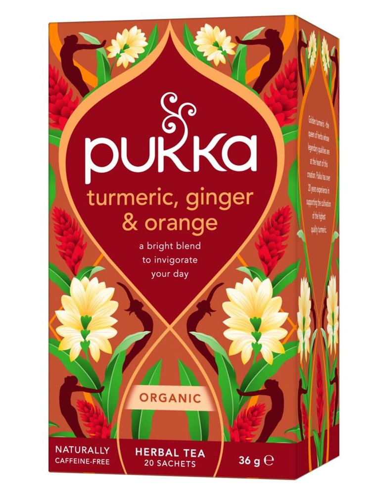 Pukka Organic Turmeric Ginger & Orange Active Tea 20 bags