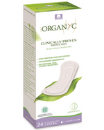 Organyc Organic Cotton Light Flow Flat Panty Liners 24 Pack