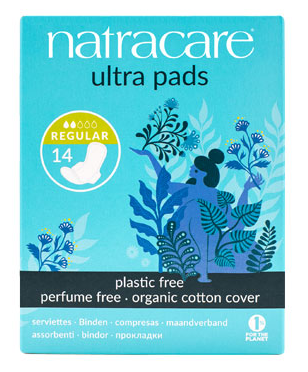 Natracare Ultra Regular Period Pads With Wings 14's
