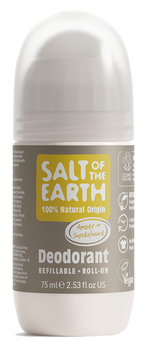 Salt of the Earth Amber & Sandalwood Natural Deodorant Roll-on