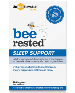 Unbeelievable Bee Rested Sleep Support 20 Capsules