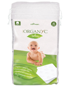 Organyc 100% Organic Cotton Baby Squares 60 Pack