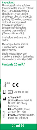 A.Vogel Sinuforce Nasal Spray 20ml