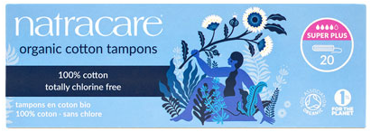 Natracare Super Plus Non-Applicator Organic Cotton Tampons