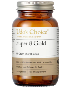 Udo's Choice Super 8 Gold Microbiotics 30 Veg Capsules