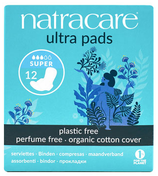 Natracare Ultra Super Period Pads With Wings 12's