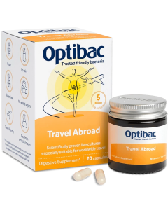 Optibac Travel Abroad 20 Capsules