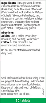 A.Vogel Passiflora Complex 30 Tablets