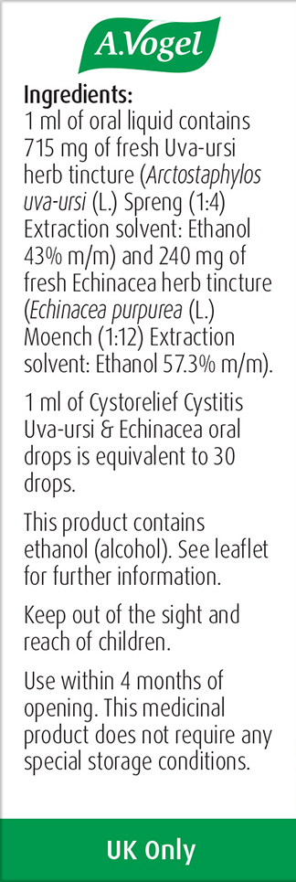 A.Vogel Cystorelief Cystitis Oral Drops