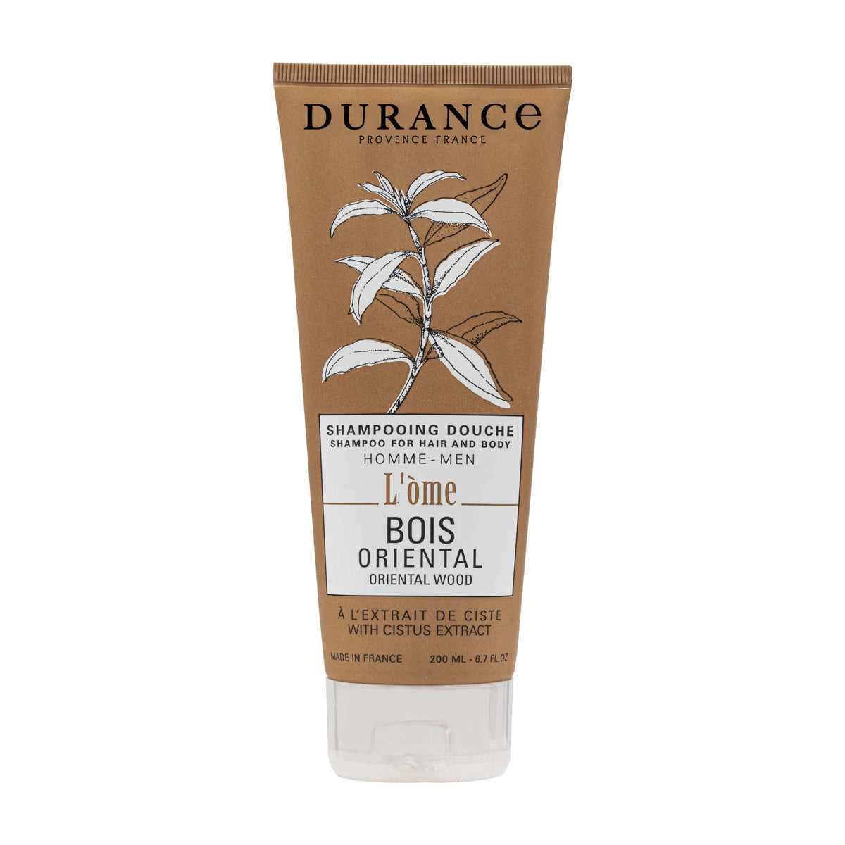 Durance Shampoo for Hair and Body Oriental Wood with Cistus extract 200 mL 6.7 fl.oz