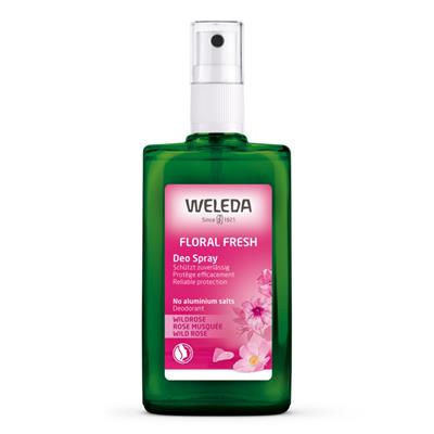 Weleda Wild Rose Deodorant 100ml plus a 30ml travel size for free Banded Pack