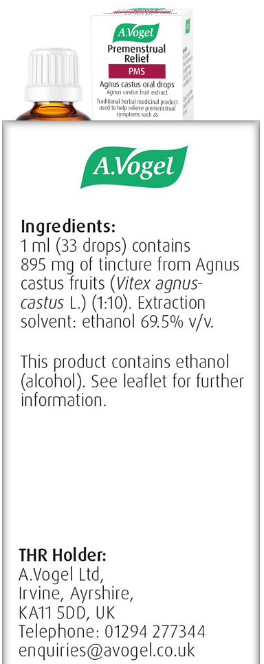 A. Vogel Premenstrual Relief Agnus Castus Oral Drops 50ml