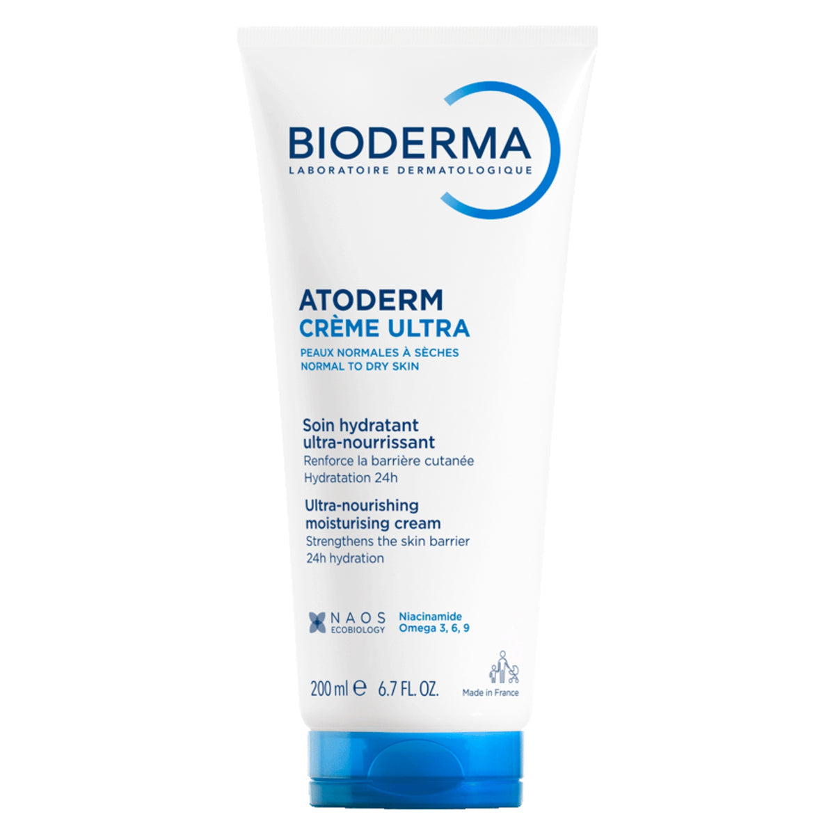 Bioderma Atoderm intensive balm emollient cream, for very dry and itchy skin prone to eczema 200ML