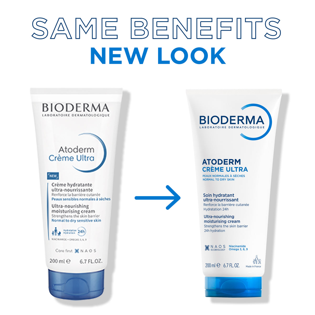 Bioderma Atoderm intensive balm emollient cream, for very dry and itchy skin prone to eczema 200ML