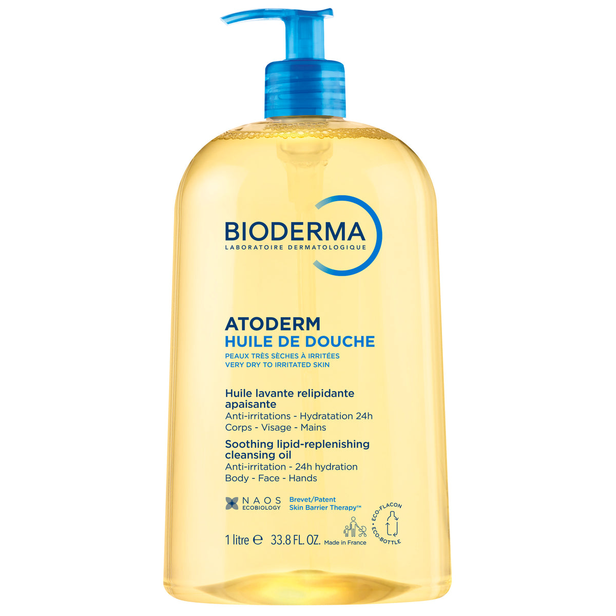 Bioderma Atoderm Shower Oil, Body Wash for very Dry skin prone to Eczema1L