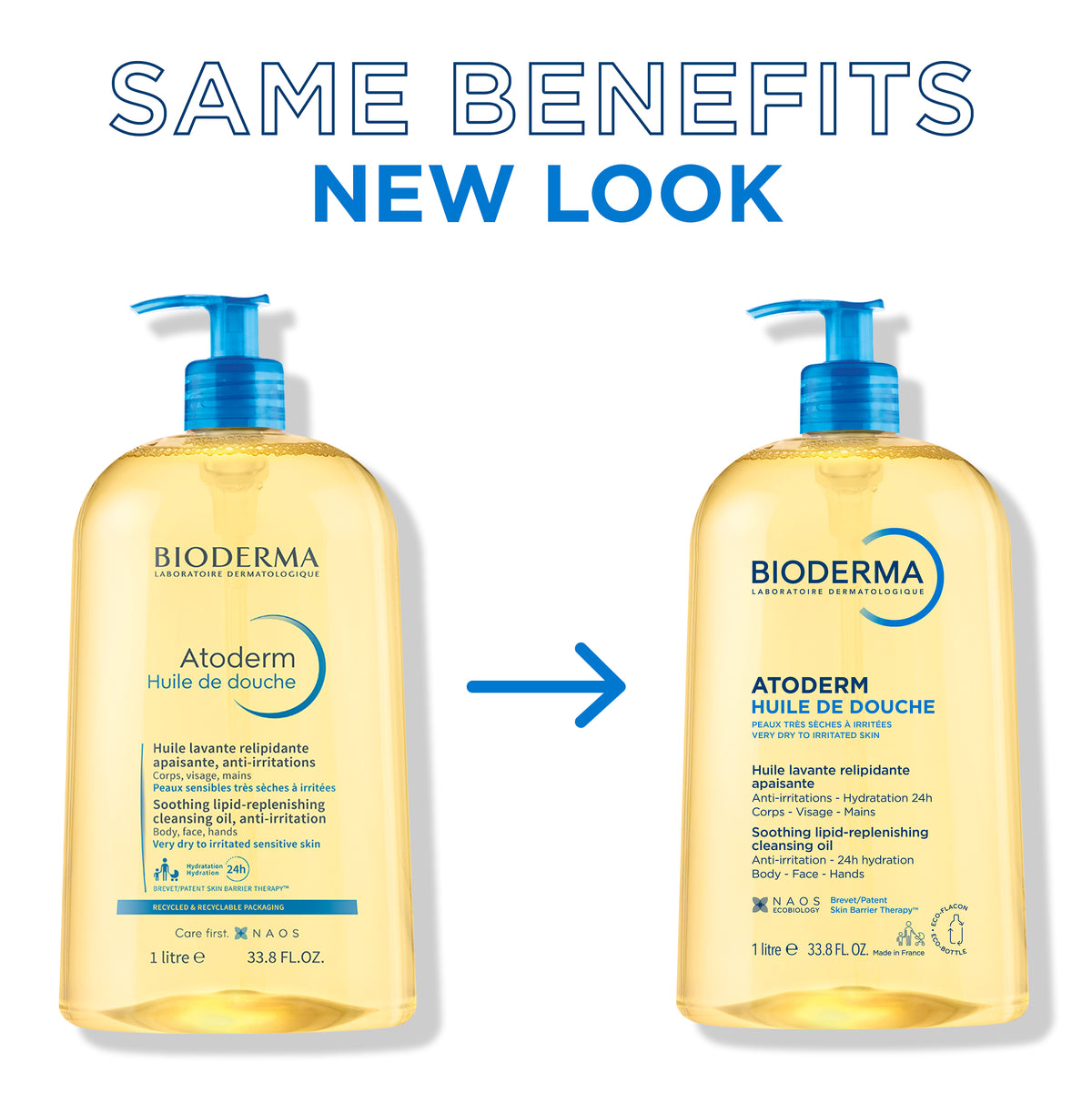 Bioderma Atoderm Shower Oil, Body Wash for very Dry skin prone to Eczema1L