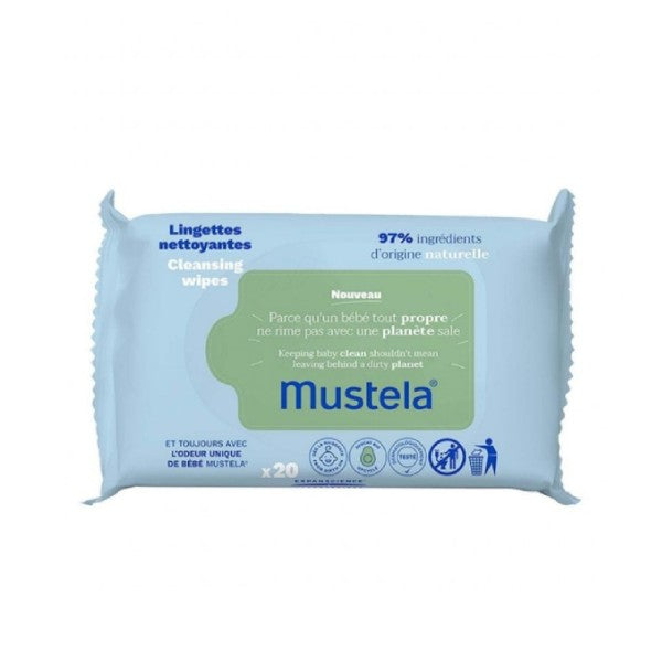 Mustela Cleansing Wipes 20 Wipes