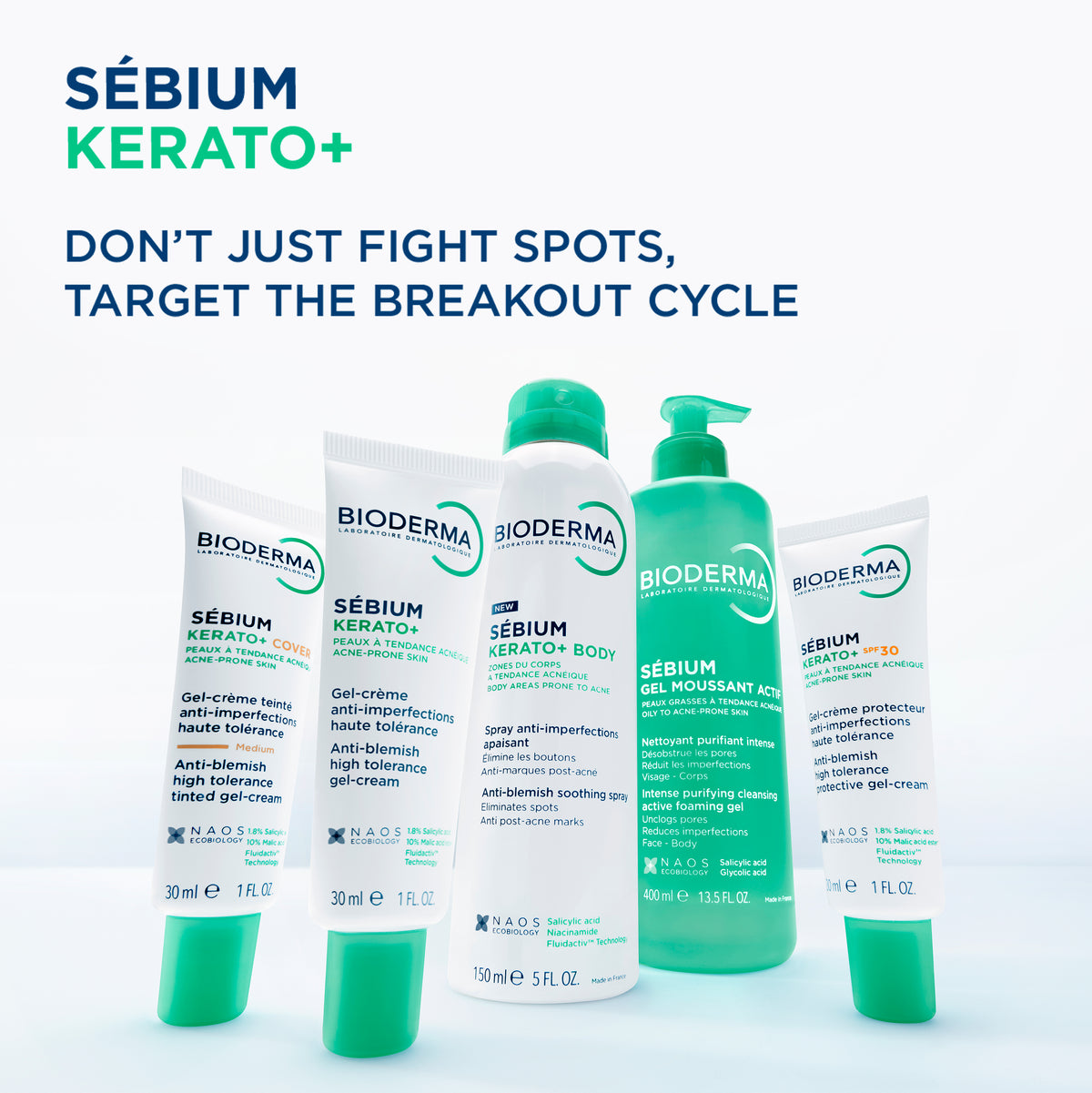 BIODERMA SEBIUM KERATO+ BODY SPRAY 150ML