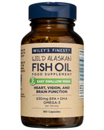 Wiley's Finest Easy Swallow Mini EPA & DHA Omega-3 180 Capsules