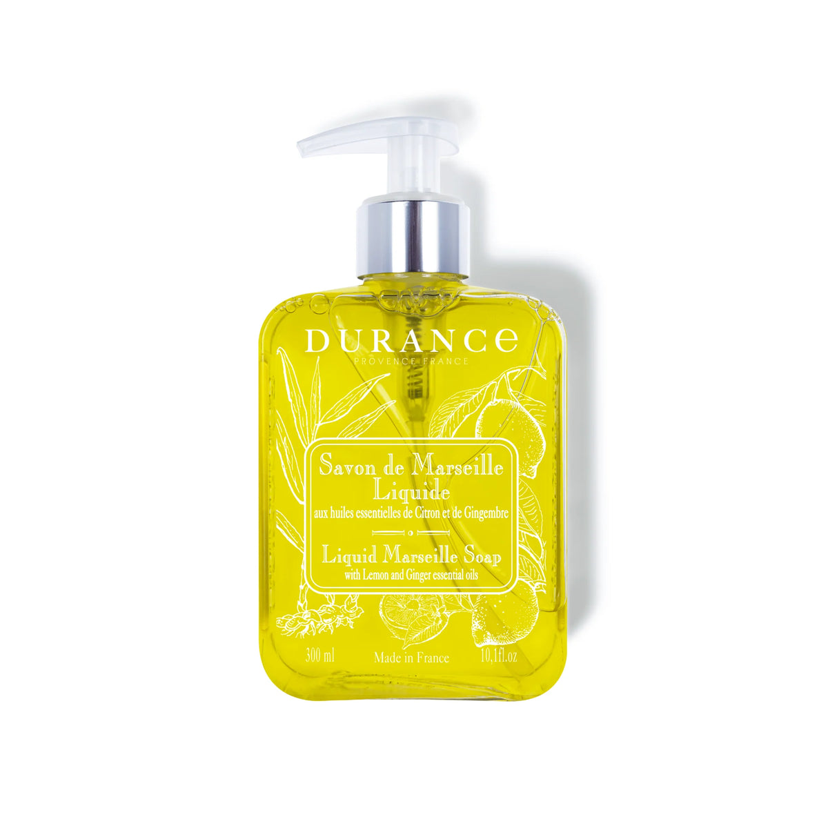 Durance Liquid Marseille Soap with Lemon-Ginger essential oils 300 mL 10.1 fl.oz