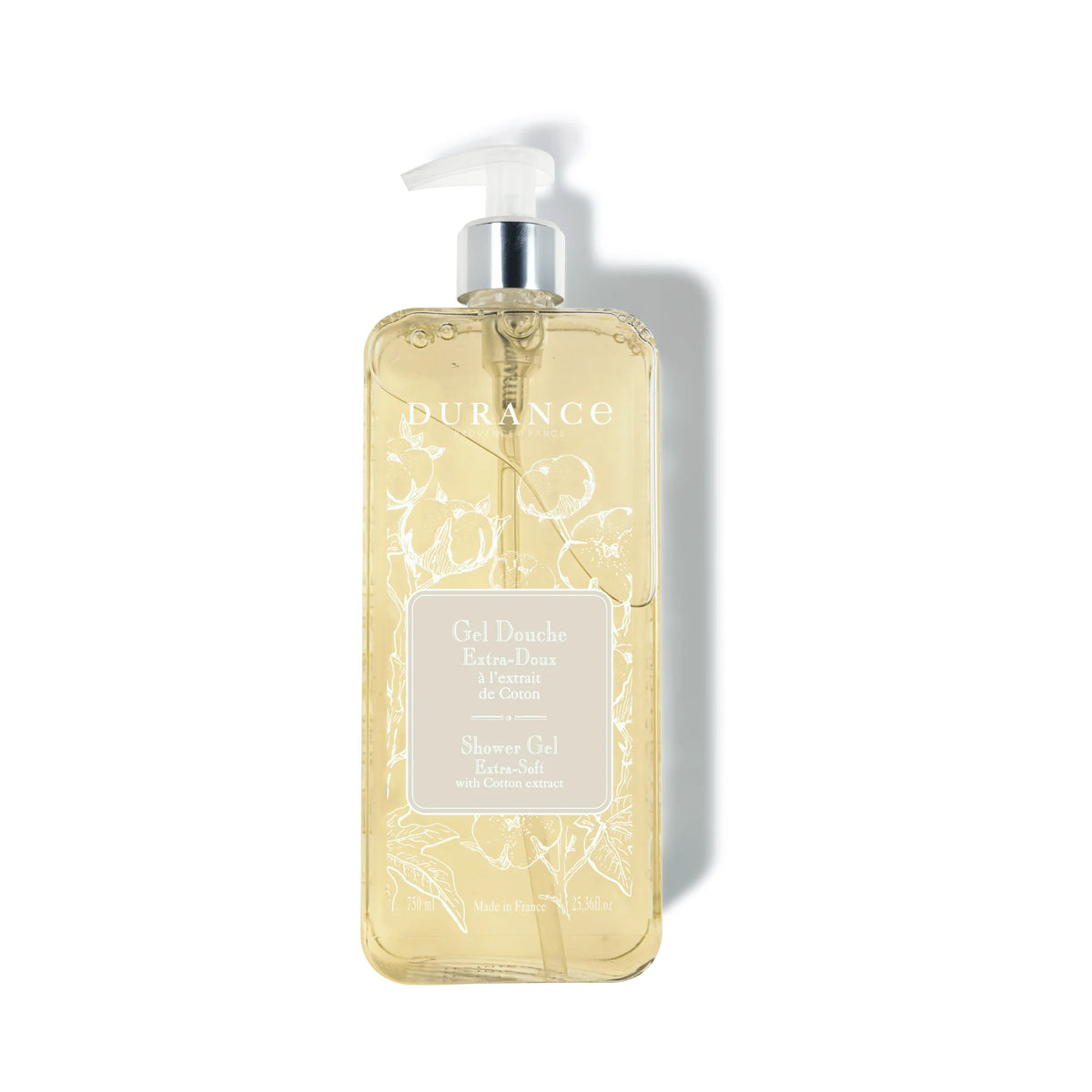 Durance Shower Gel with Cotton extract 750 mL 25.36 fl.oz