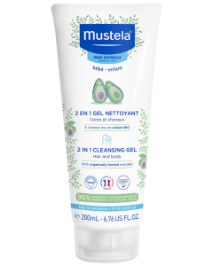 Mustela 2 in 1 Hair and Body Wash 200ml