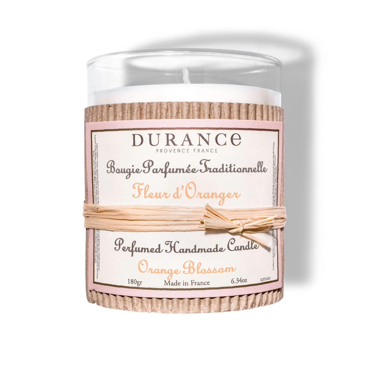 Durance Perfumed Handmade Candle 180 gr 6.34 oz Orange Flower