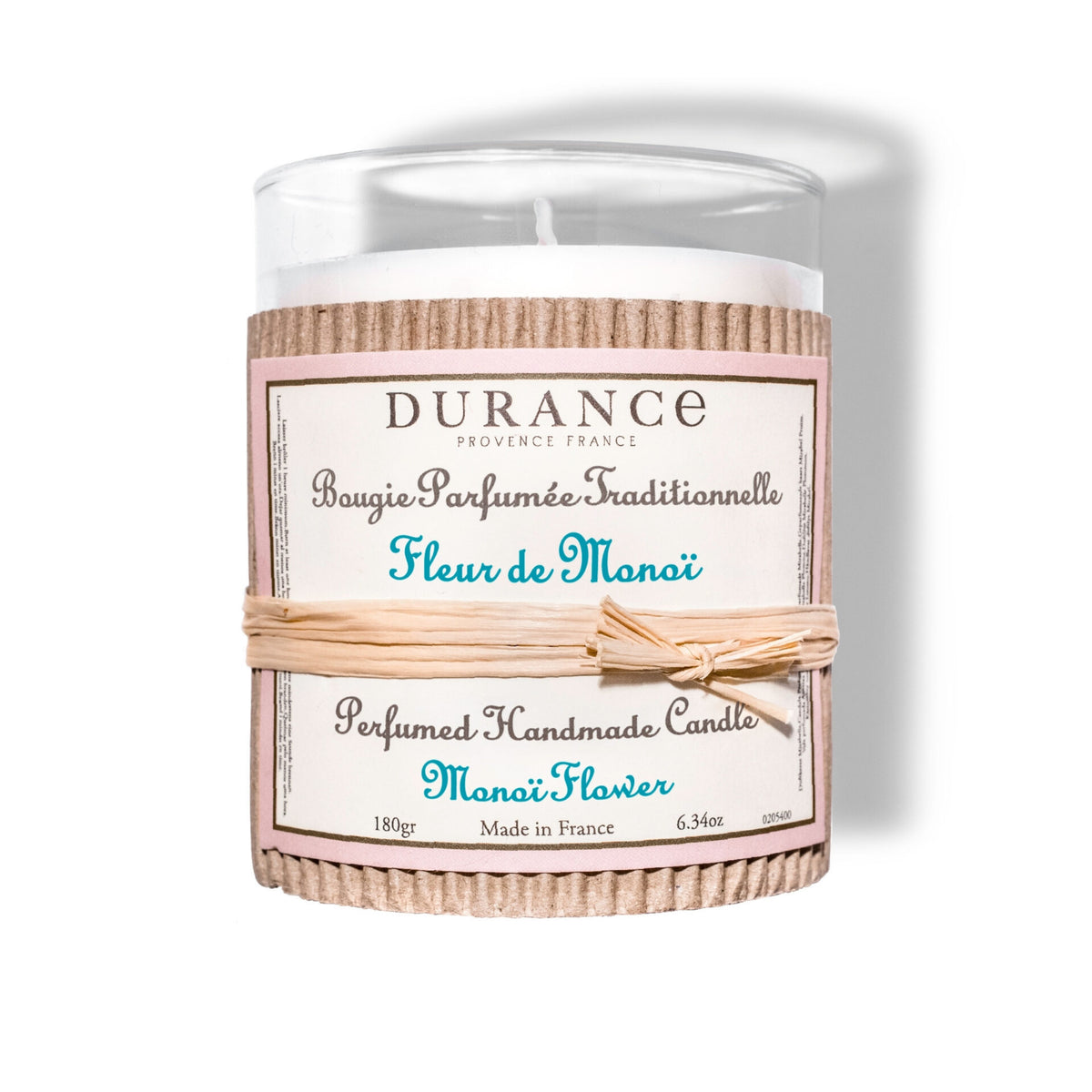 Durance Perfumed Handmade Candle 180gr 6.34 oz Monoï Flower