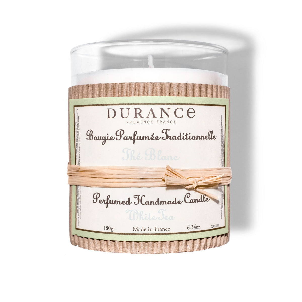 Durance Perfumed Handmade Candle 180 gr 6.34 oz White Tea