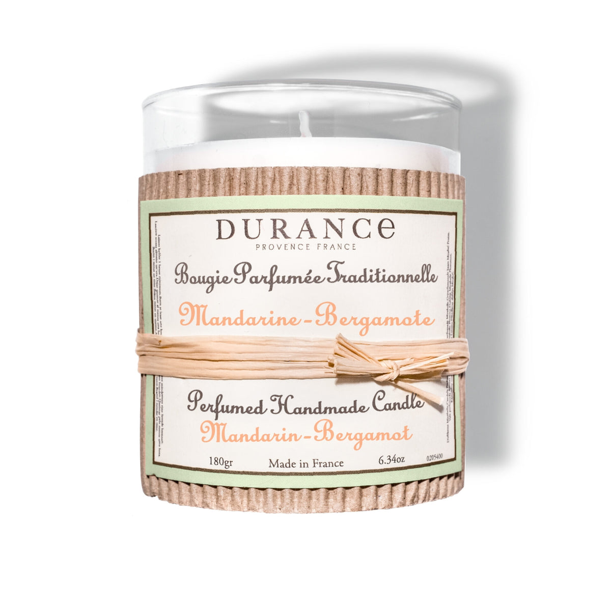 Durance Perfumed handmade Candle 180 gr 6.34 oz Mandarin - Bergamot