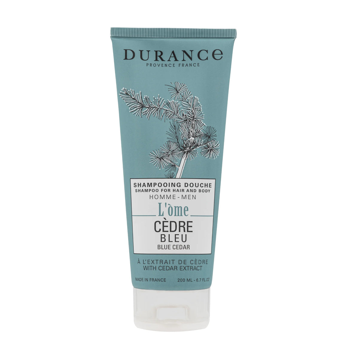 Durance Shampoo for Hair and Body Blue Cedar with Cedar extract 200 mL 6.7 fl.oz