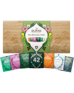 Pukka Tea Discovery Bamboo Chest Organic Gift Set x 42 Sachets