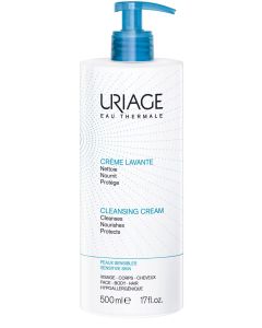 Uriage Soap Free Cleansing Cream For Face, Body And Scalp 500ml