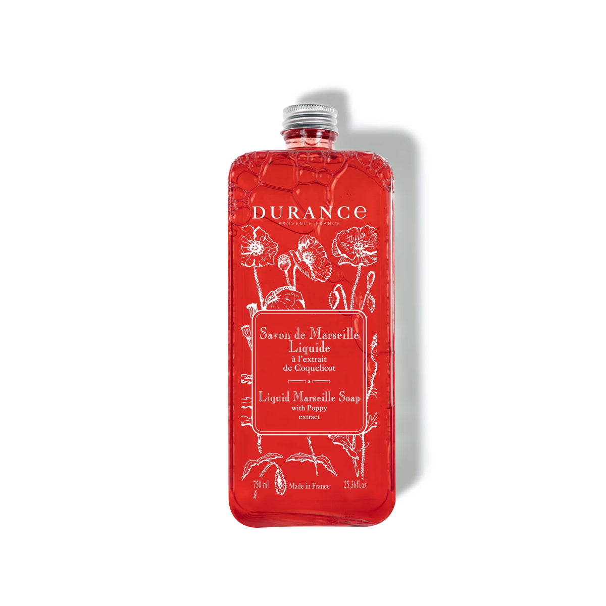 Durance Liquid Marseille Soap with Poppy extract 750 mL 25.36 fl.oz