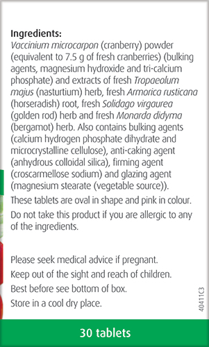 A. Vogel Cranberry Complex 30 Tablets