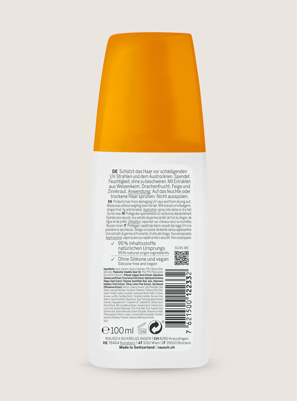 Rausch Moisturising spray conditioner with wheatgerm 100ml