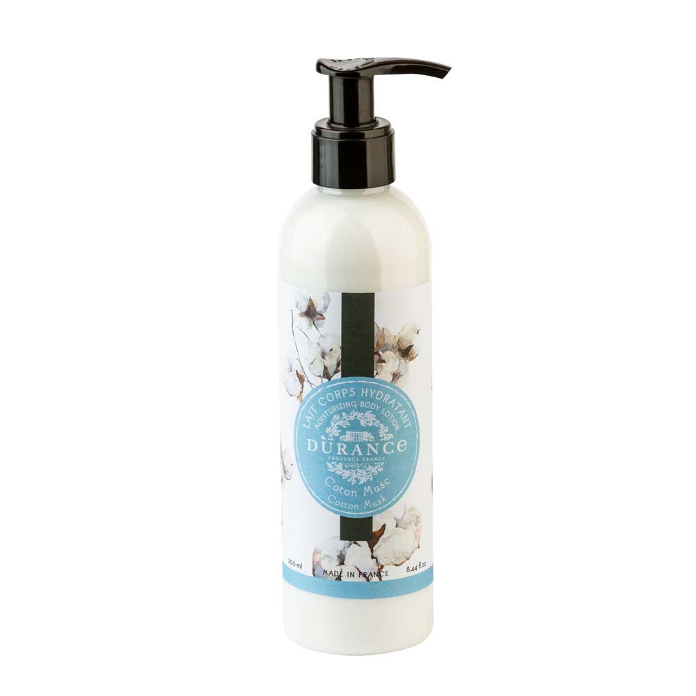 Durance Moisturizing body lotion Cotton Musk 250 mL 8.44 fl.oz