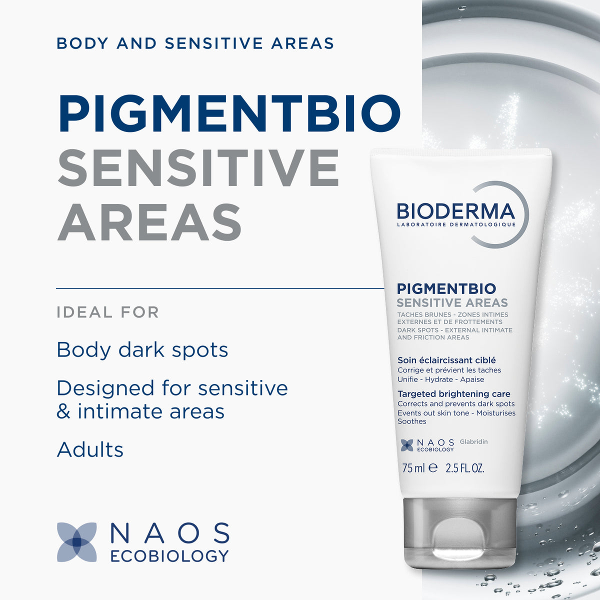 BIODERMA PIGMENTBIO SENSITIVE AREAS TUBE 75ML