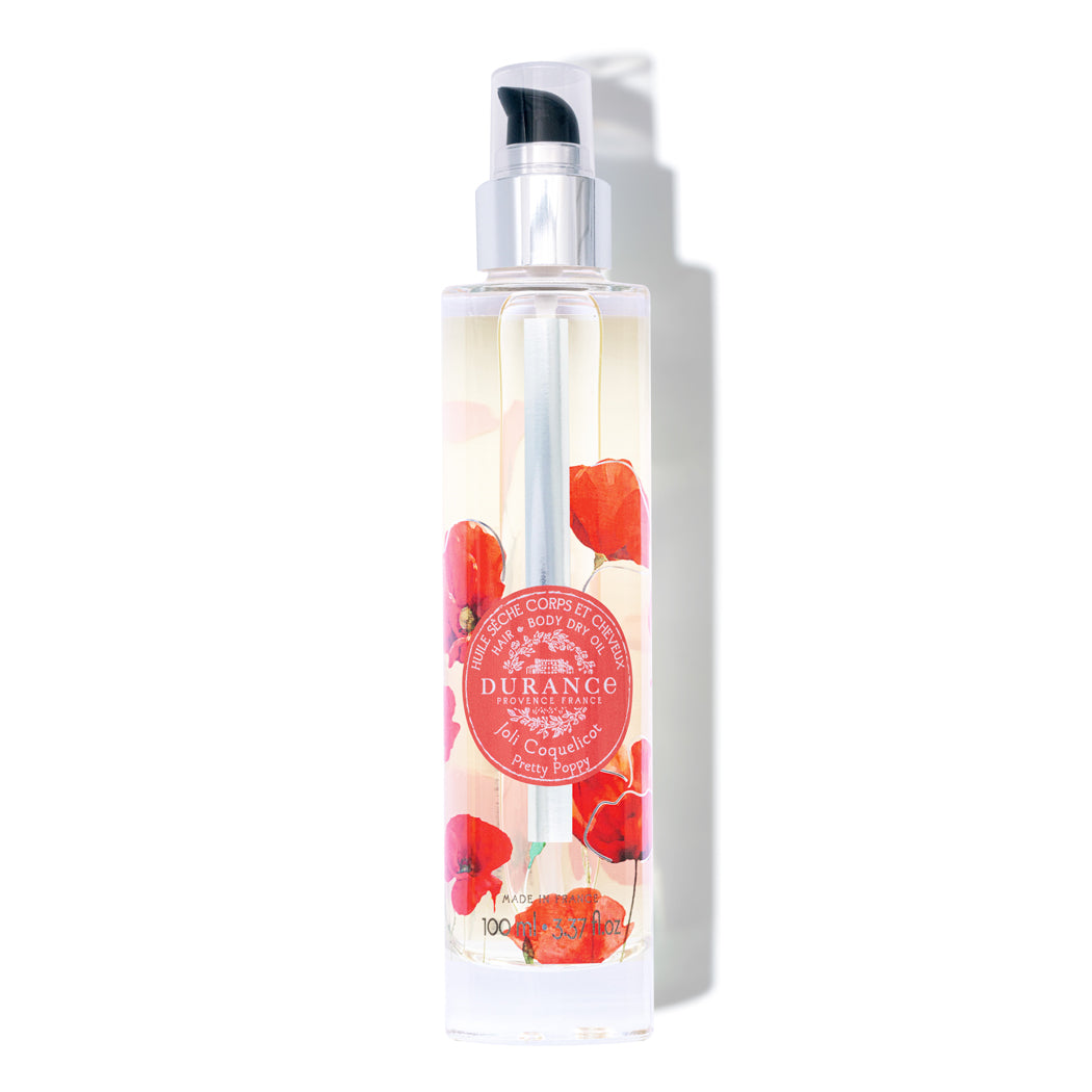 Durance Hair & Body Dry Oil Pretty Poppy 100 mL 3.37 fl.oz