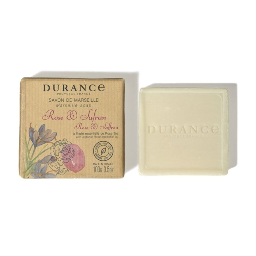 Durance Marseille soap Rose & Saffron 100 g 3,5 oz