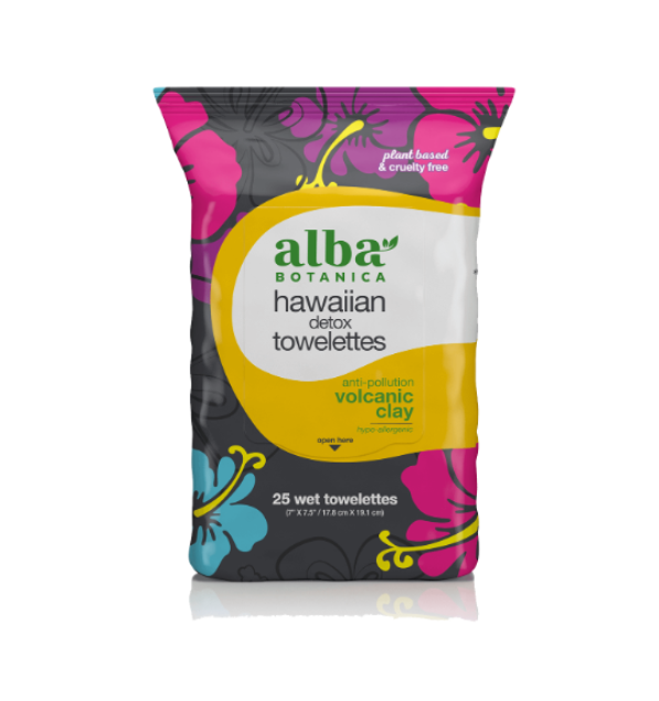 Alba Botanica Hawaiian Detox Towelettes 25pack