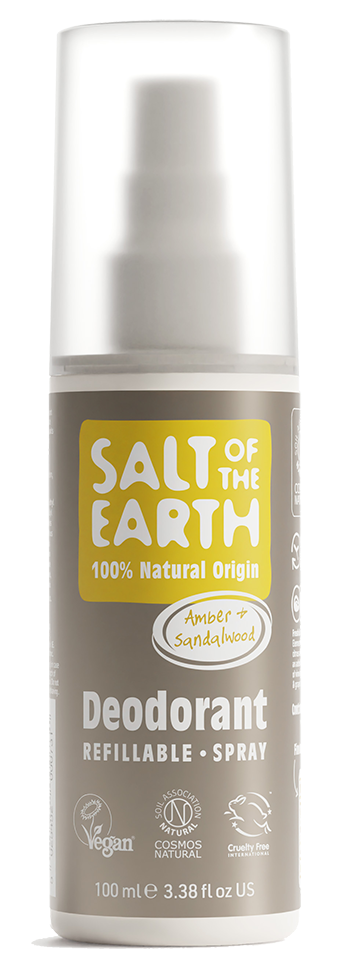 Salt Of The Earth Amber & Sandalwood Deodorant Spray