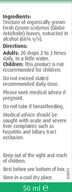A. Vogel Artichoke Cynara Drops 50ml