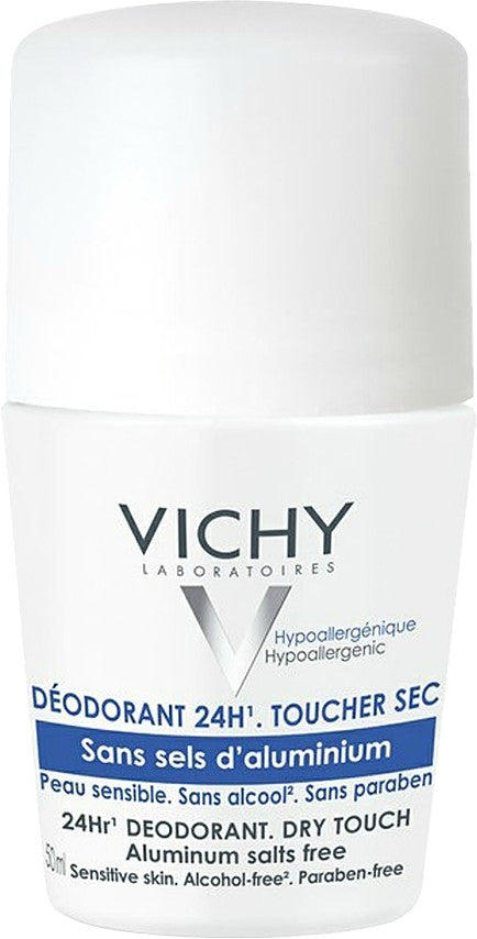 Vichy 24hr Dry Touch Aluminium Salt-Free Deodorant Roll-on 50ml