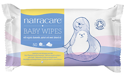 Natracare Baby Wipes Organic Cotton 50 wipes